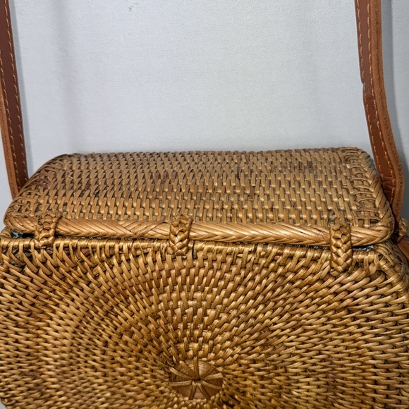 Anthropologie Rattan Bag - Picture 3 of 9